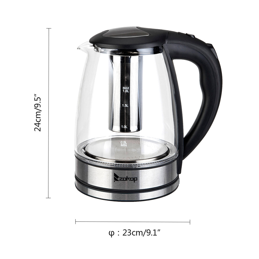 1.8L Electric Glass Kettle UK  Model HD-1861-A 220V 2000W