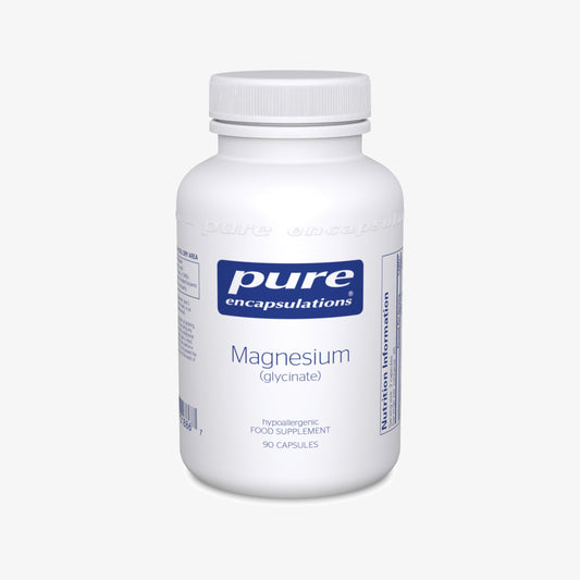 Pure Encapsulations - Magnesium (Glycinate) 120mg - Bioavailable Magnesium Chelate Tiredness and Fatigue Supplement - 90, 180, 360 capsules