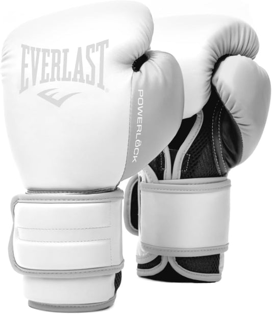 Everlast Powerlock 2R Training Gloves, White 10 oz